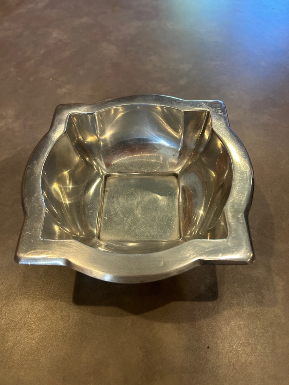 Arthur Court Aluminum Quatrefoil Bowl / Nut Serving dish 2011 6”